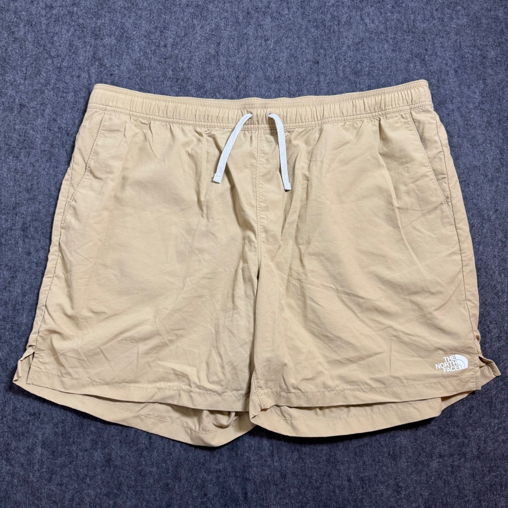 The North Face Mens FlashDry Class V Water Shorts Tan Khaki XXL NF0A5A5X